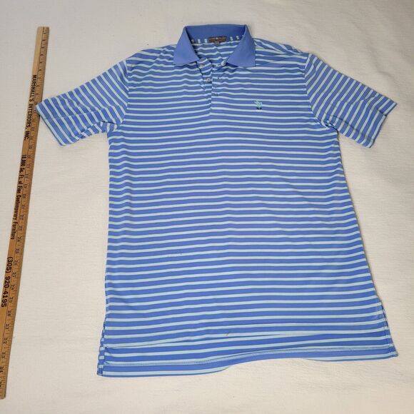 Peter Millar Polo Shirt Mens Medium Summer Comfort Multicolor Golf Staining - Picture 5 of 16